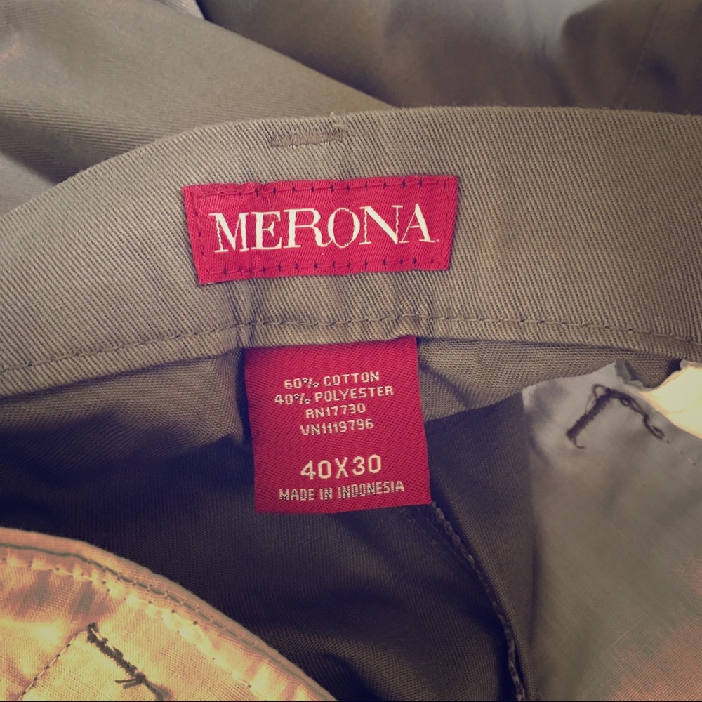 MERONA men’s dress pants NEW size 40x30